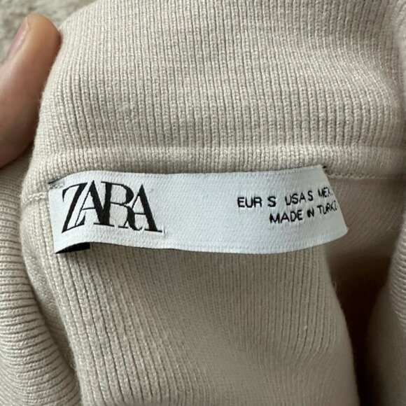 Zara collared crop sleeveless sweater top size small - Picture 3 of 3